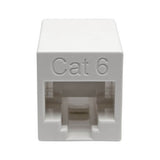 Tripp-Lite N234-001-WH | Cat6 Straight-Through Modular Compact In-Line Coupler (RJ45 F/F), White, TAA