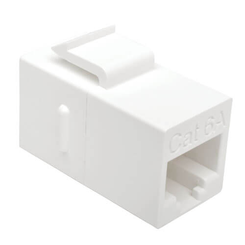 Tripp-Lite N235-001-6A | Cat6a Straight-Through Modular In-Line Snap-In Coupler (RJ45 F/F), TAA