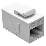 Tripp-Lite N235-001-WH | Cat6 Straight-Through Modular In-Line Snap-In Coupler (RJ45 F/F), White, TAA