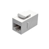 Tripp-Lite N235-001-WH | Cat6 Straight-Through Modular In-Line Snap-In Coupler (RJ45 F/F), White, TAA