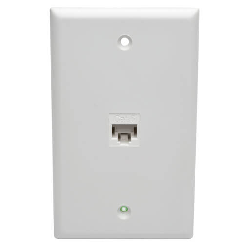 Tripp-Lite N235-001-WH | Cat6 Straight-Through Modular In-Line Snap-In Coupler (RJ45 F/F), White, TAA