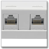 Tripp-Lite N236-004-WH | Pre-Configured Unshielded Cat6 4-Port Surface-Mount Box, 110 IDC, RJ45, White