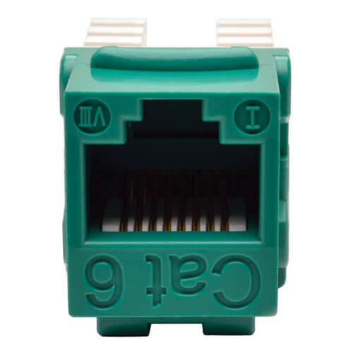 Tripp-Lite N238-001-GN | Cat6/Cat5e 110 Style Punch Down Keystone Jack - Green, TAA