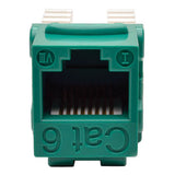Tripp-Lite N238-001-GN | Cat6/Cat5e 110 Style Punch Down Keystone Jack - Green, TAA