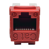 Tripp-Lite N238-001-RD | Cat6/Cat5e 110 Style Punch Down Keystone Jack - Red, TAA