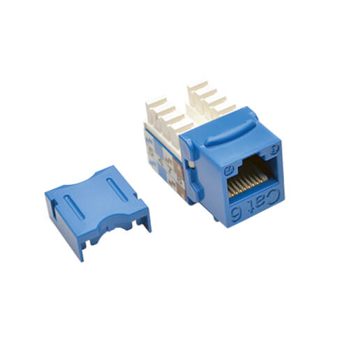 Tripp-Lite N238-001-BL | Cat6/Cat5e 110 Style Punch Down Keystone Jack - Blue, TAA