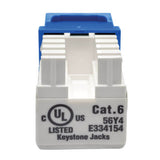 Tripp-Lite N238-001-BL | Cat6/Cat5e 110 Style Punch Down Keystone Jack - Blue, TAA