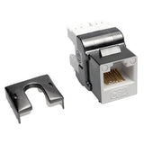 Tripp-Lite N238-001-WH-6A | Cat6a 110-Style Punchdown RJ45 Keystone Jack, White, TAA