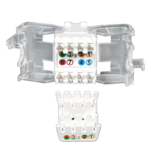 Tripp-Lite N238-001-WH-TF | Toolless Cat6/5e Keystone Jack - White, TAA