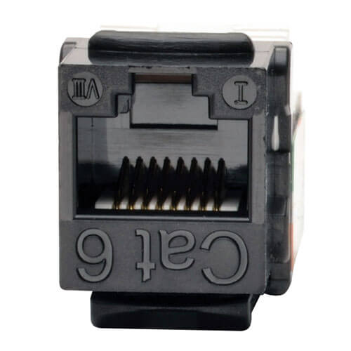 Tripp-Lite N238-010-BK | Cat6/Cat5e 110 Style Punch Down Keystone Jack - Black, 10-Pack, TAA