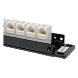 Tripp-Lite N250-024-LP | 24-Port Cat6/Cat5 Low Profile Feed-Through Patch Panel, 1U Rack-Mount/Wall-Mount, TAA