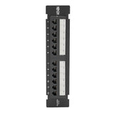 Tripp-Lite N250-P12 | Cat6 Wall-Mount 12-Port Patch Panel - PoE+ Compliant, 110/Krone, 568A/B, RJ45 Ethernet, TAA