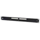 Tripp-Lite N252-012 | 12-Port 1U Rack-Mount Cat6/Cat5 110 Patch Panel 568B, RJ45 Ethernet, TAA