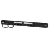 Tripp-Lite N252-012 | 12-Port 1U Rack-Mount Cat6/Cat5 110 Patch Panel 568B, RJ45 Ethernet, TAA