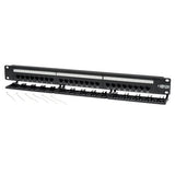 Tripp-Lite N252-024 | 24-Port 1U Rack-Mount Cat6/Cat5 110 Patch Panel, 568B, RJ45 Ethernet, TAA