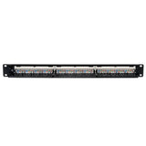 Tripp-Lite N252-024 | 24-Port 1U Rack-Mount Cat6/Cat5 110 Patch Panel, 568B, RJ45 Ethernet, TAA