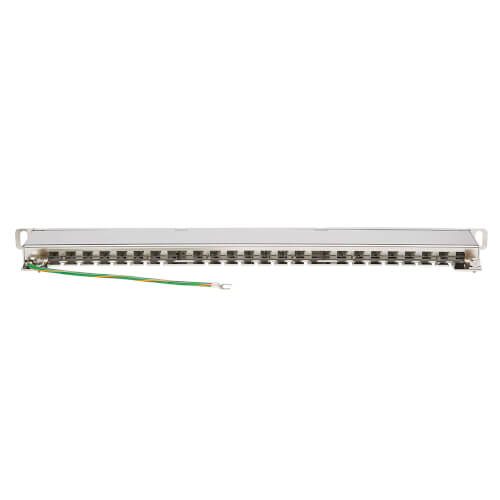 Tripp-Lite N252-024-HU-SHK | Cat5e/Cat6 24-Port Patch Panel - Shielded, Krone IDC, 568A/B, RJ45 Ethernet, 0.5U Rack-Mount, TAA