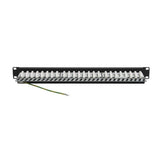 Tripp-Lite N252-024-SH-K | Cat5e/Cat6 24-Port Patch Panel - Shielded, Krone IDC, 568B, RJ45 Ethernet, 1U, TAA