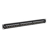 Tripp-Lite N252-024-SH-K | Cat5e/Cat6 24-Port Patch Panel - Shielded, Krone IDC, 568B, RJ45 Ethernet, 1U, TAA
