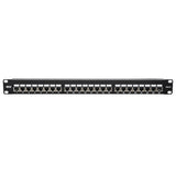 Tripp-Lite N252-024-SH-K | Cat5e/Cat6 24-Port Patch Panel - Shielded, Krone IDC, 568B, RJ45 Ethernet, 1U, TAA