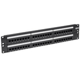 Tripp-Lite N252-048 | 48-Port 2U Rack-Mount Cat6/Cat5 110 Patch Panel, 568B, RJ45 Ethernet, TAA