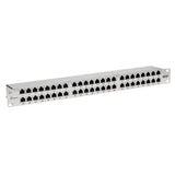 Tripp-Lite N252-048-SH-K | Cat5e/Cat6 48-Port Patch Panel - Shielded, Krone IDC, 568A/B, RJ45 Ethernet, 1U Rack-Mount, TAA