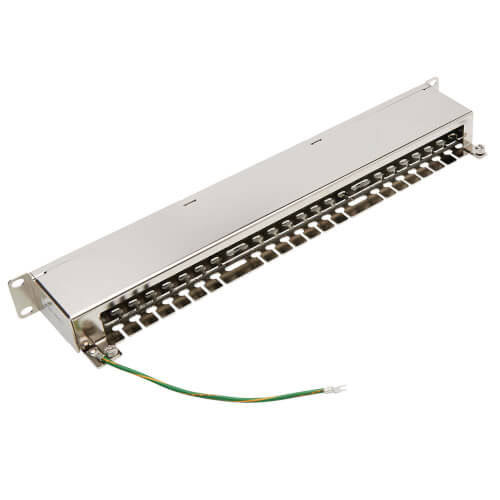 Tripp-Lite N252-048-SH-K | Cat5e/Cat6 48-Port Patch Panel - Shielded, Krone IDC, 568A/B, RJ45 Ethernet, 1U Rack-Mount, TAA