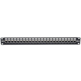 Tripp-Lite N254-024-SH-6A | 24-Port 1U Rack-Mount STP Shielded Cat6a Feedthrough Patch Panel, RJ45 Ethernet, TAA