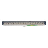 Tripp-Lite N254-024-SH-6AD | 24-Port 1U Rack-Mount STP Shielded Cat6a Feedthrough Patch Panel with 90-Degree Down-Angled Ports, RJ45 Ethernet, TAA