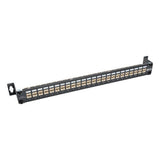 Tripp-Lite N254-024-SH-6AD | 24-Port 1U Rack-Mount STP Shielded Cat6a Feedthrough Patch Panel with 90-Degree Down-Angled Ports, RJ45 Ethernet, TAA