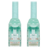 Tripp-Lite N261-020-AQ | Cat6a 10G Certified Snagless UTP Ethernet Cable (RJ45 M/M), Aqua, 20 ft. (6.09 m)