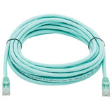 Tripp-Lite N261-025-AQ | Cat6a 10G Certified Snagless UTP Ethernet Cable (RJ45 M/M), Aqua, 25 ft. (7.62 m)