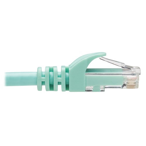 Tripp-Lite N261-025-AQ | Cat6a 10G Certified Snagless UTP Ethernet Cable (RJ45 M/M), Aqua, 25 ft. (7.62 m)