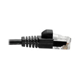 Tripp-Lite N261-S02-BK | Cat6a 10G Snagless Molded Slim UTP Ethernet Cable (RJ45 M/M), Black, 2 ft. (0.61 m)