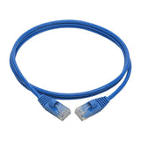 Tripp-Lite N261-S04-BL | Cat6a 10G Snagless Molded Slim UTP Ethernet Cable (RJ45 M/M), Blue, 4 ft. (1.22 m)