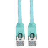 Tripp-Lite N262-001-AQ | Cat6a 10G-Certified Snagless Shielded STP Ethernet Cable (RJ45 M/M), PoE, Aqua, 1 ft. (0.31 m)