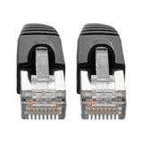 Tripp-Lite N262-001-BK | Cat6a 10G-Certified Snagless Shielded STP Ethernet Cable (RJ45 M/M), PoE, Black, 1 ft. (0.31 m)
