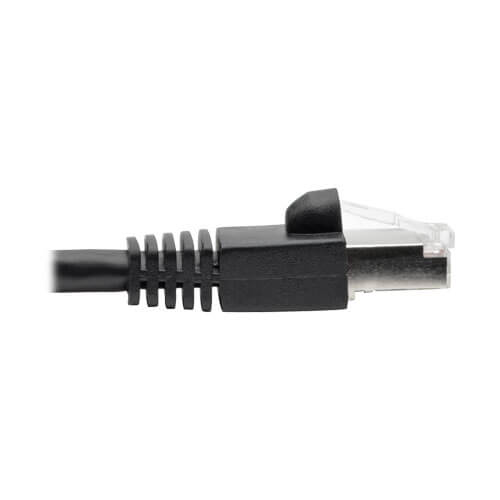 Tripp-Lite N262-003-BK | Cat6a 10G-Certified Snagless Shielded STP Ethernet Cable (RJ45 M/M), PoE, Black, 3 ft. (0.91 m)