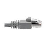 Tripp-Lite N262-003-GY | Cat6a 10G-Certified Snagless Shielded STP Ethernet Cable (RJ45 M/M), PoE, Gray, 3 ft. (0.91 m)