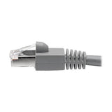 Tripp-Lite N262-003-GY | Cat6a 10G-Certified Snagless Shielded STP Ethernet Cable (RJ45 M/M), PoE, Gray, 3 ft. (0.91 m)