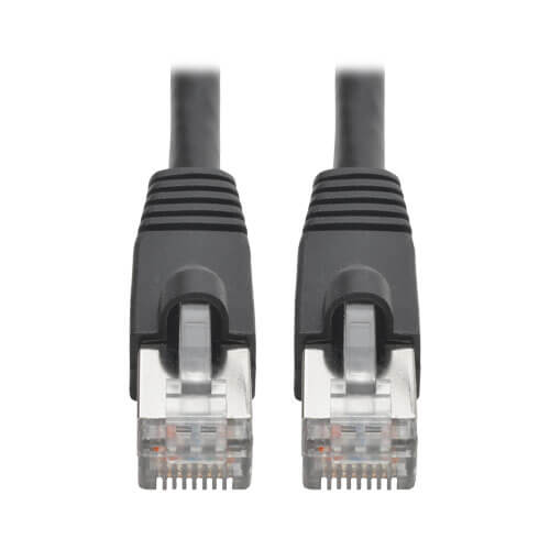 Tripp-Lite N262-005-BK | Cat6a 10G-Certified Snagless Shielded STP Ethernet Cable (RJ45 M/M), PoE, Black, 5 ft. (1.52 m)