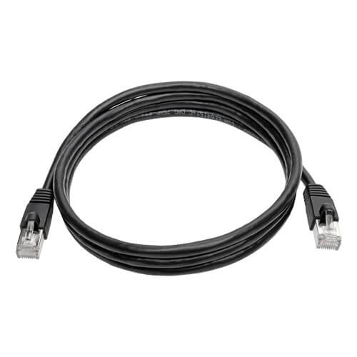 Tripp-Lite N262-005-BK | Cat6a 10G-Certified Snagless Shielded STP Ethernet Cable (RJ45 M/M), PoE, Black, 5 ft. (1.52 m)