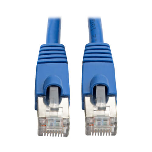 Tripp-Lite N262-005-BL | Cat6a 10G Certified Snagless Shielded STP Ethernet Cable (RJ45 M/M), PoE, Blue, 5 ft. (1.52 m)