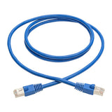 Tripp-Lite N262-005-BL | Cat6a 10G Certified Snagless Shielded STP Ethernet Cable (RJ45 M/M), PoE, Blue, 5 ft. (1.52 m)