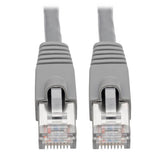 Tripp-Lite N262-005-GY | Cat6a 10G-Certified Snagless Shielded STP Ethernet Cable (RJ45 M/M), PoE, Gray, 5 ft. (1.52 m)