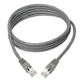 Tripp-Lite N262-005-GY | Cat6a 10G-Certified Snagless Shielded STP Ethernet Cable (RJ45 M/M), PoE, Gray, 5 ft. (1.52 m)