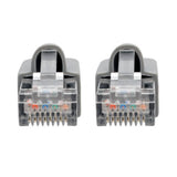 Tripp-Lite N262-005-GY | Cat6a 10G-Certified Snagless Shielded STP Ethernet Cable (RJ45 M/M), PoE, Gray, 5 ft. (1.52 m)