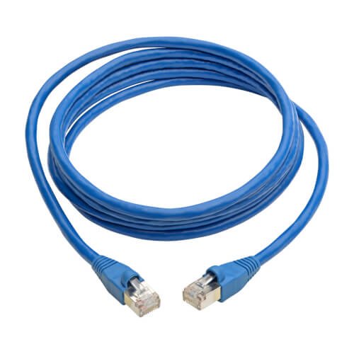 Tripp-Lite N262-007-BL | Cat6a 10G Certified Snagless Shielded STP Ethernet Cable (RJ45 M/M), PoE, Blue, 7 ft. (2.13 m)