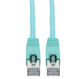 Tripp-Lite N262-010-AQ | Cat6a 10G-Certified Snagless Shielded STP Ethernet Cable (RJ45 M/M), PoE, Aqua, 10 ft. (3.05 m)