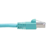 Tripp-Lite N262-010-AQ | Cat6a 10G-Certified Snagless Shielded STP Ethernet Cable (RJ45 M/M), PoE, Aqua, 10 ft. (3.05 m)